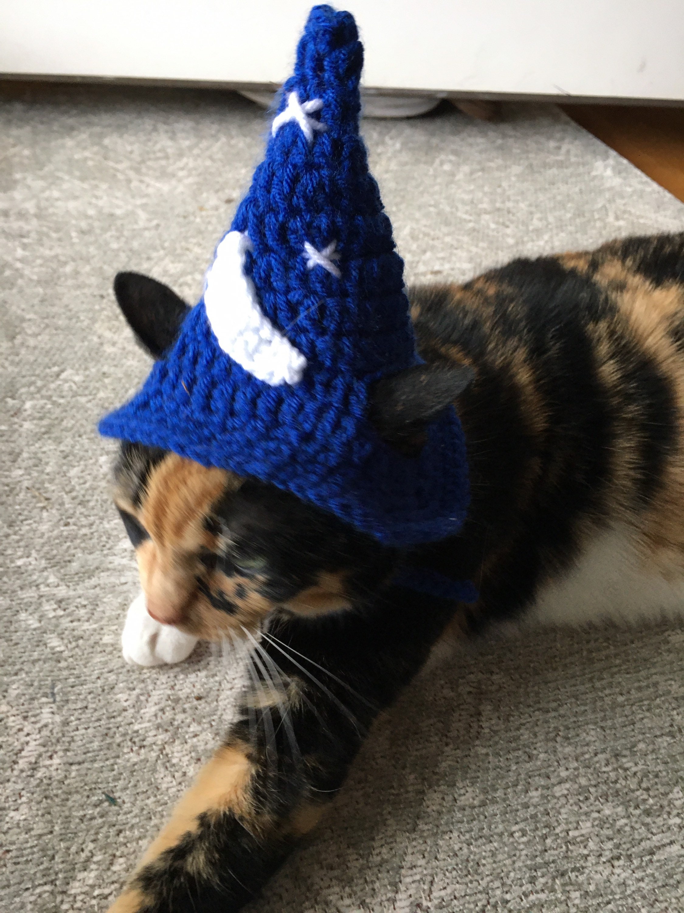 Cat wizard hat cat hat cat costumes pet clothings pet supplies Etsy