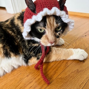 Cat Bonnet Cat Hat Cat Accessories Cat Costumes Cat Supplies Cat Clothing Pet Costumes Pet Accessories Pet Supplies Pet Clothing image 3