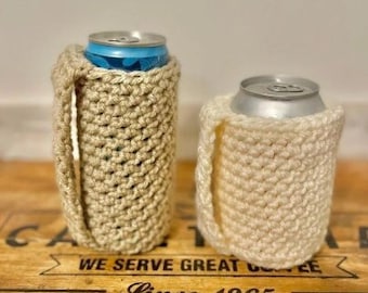 Can Sleeve | Slim Can Sleeve, Hand Warmer, Crochet Can Sleeve, Fun Gifts, Gifts for Beer Lovers, Gifts For Him, Gifts For Her, Drinkware
