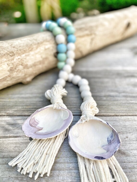 Clam Shell Beaded Garland Etsy