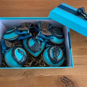 Christmas baubles set of 5