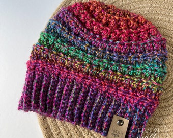 BESTSELLER! Everyday Comfy Beanie in Rainbow Hues - Made to Order