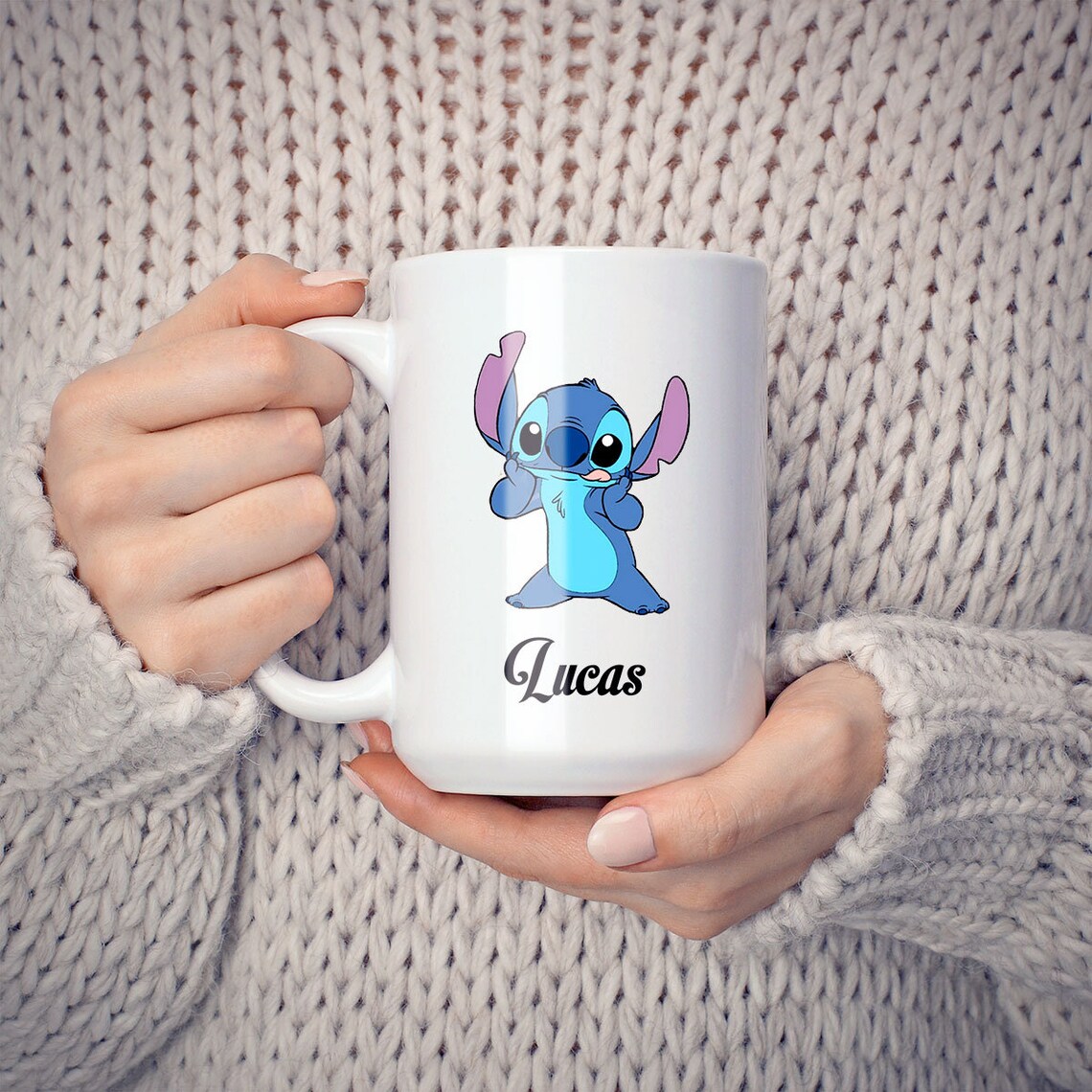 Personalized Stitch Mug Stitch Mugs Custom Name Mug Stitch Etsy