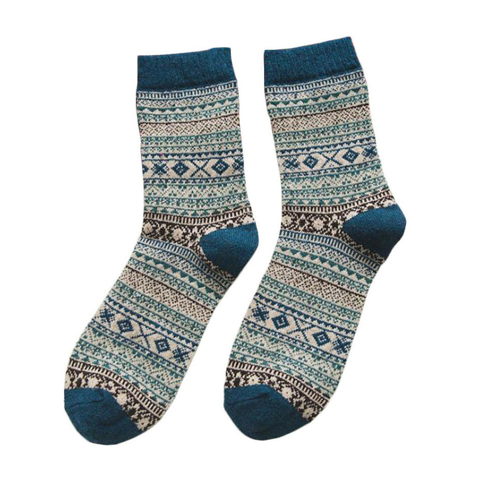 Men Retro Wool Design Warm Soft Thick mens dress socks | Etsy