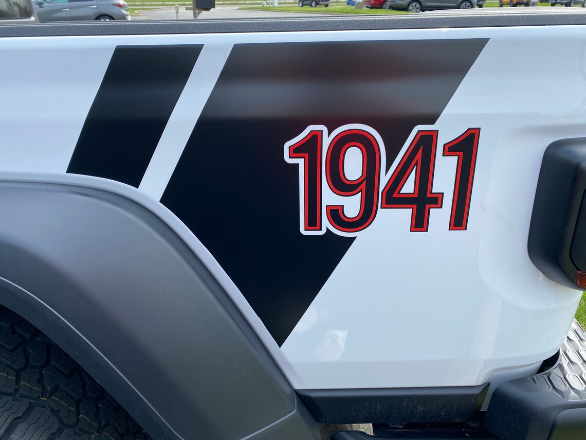 Jeep gladiator 1941 bed graphic decal Etsy