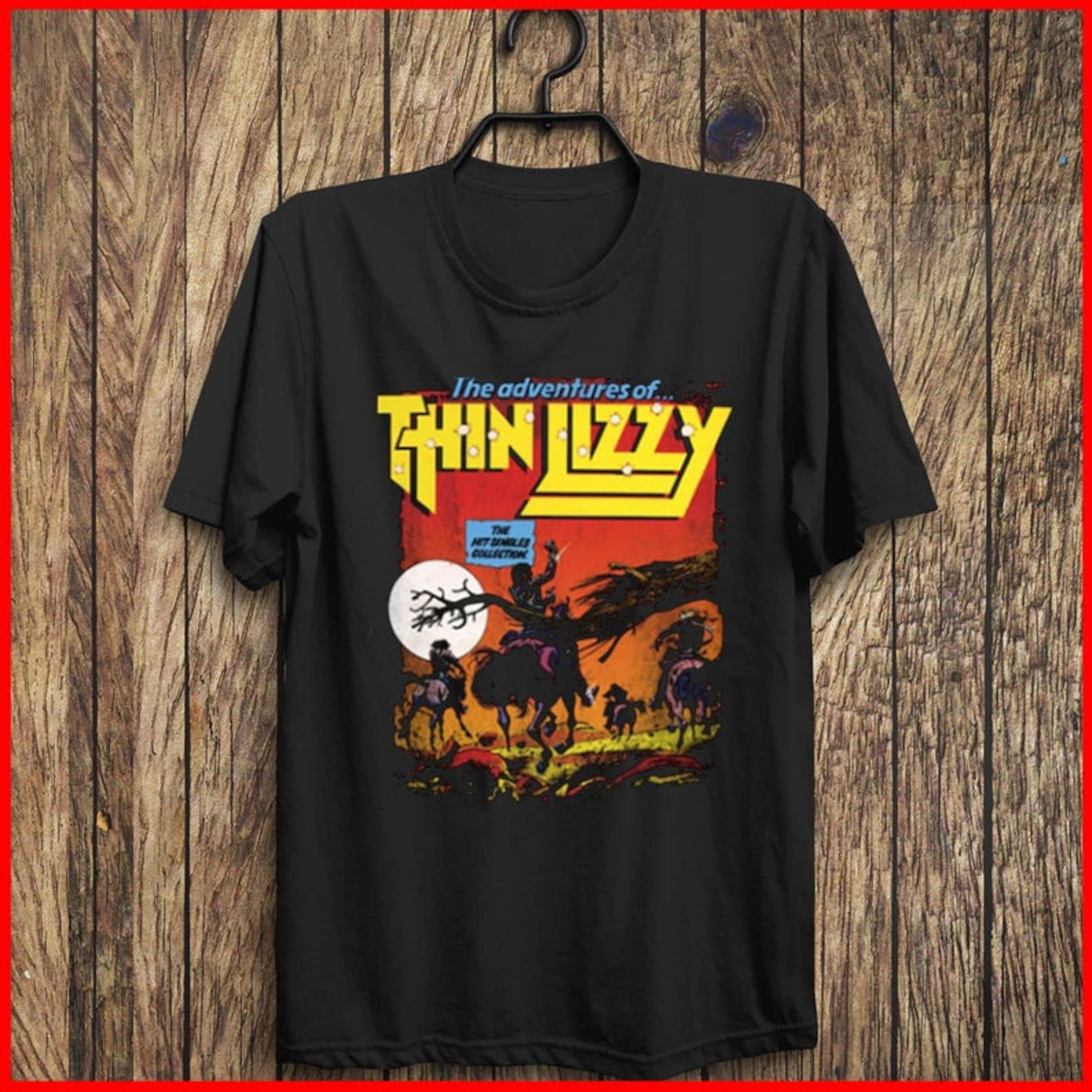 Thin Lizzy Adventures T Shirt Rock Metal Band Tee Artist | Etsy