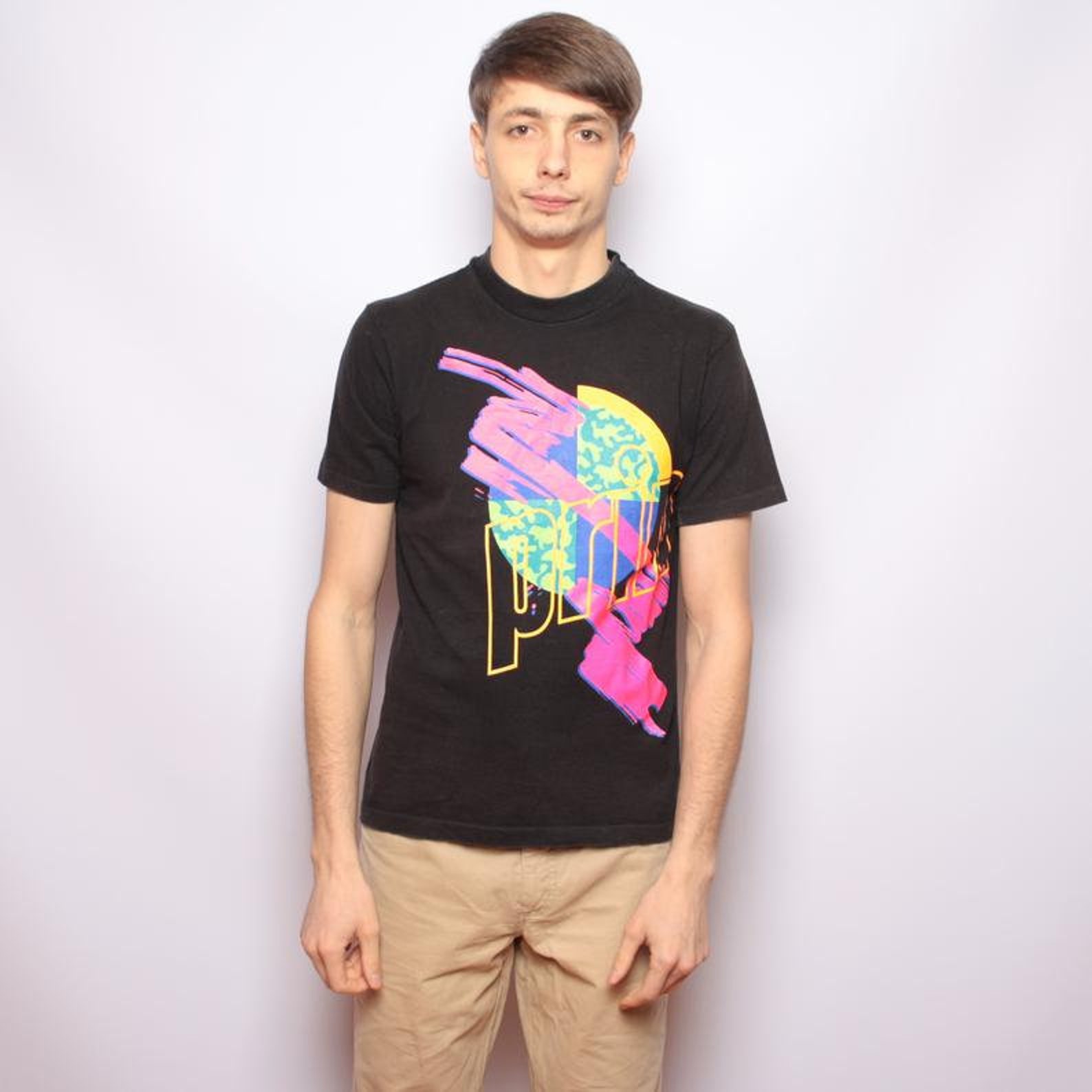 Vintage 90s Prince Tennis T shirt Black Big Logo made in USA Etsy