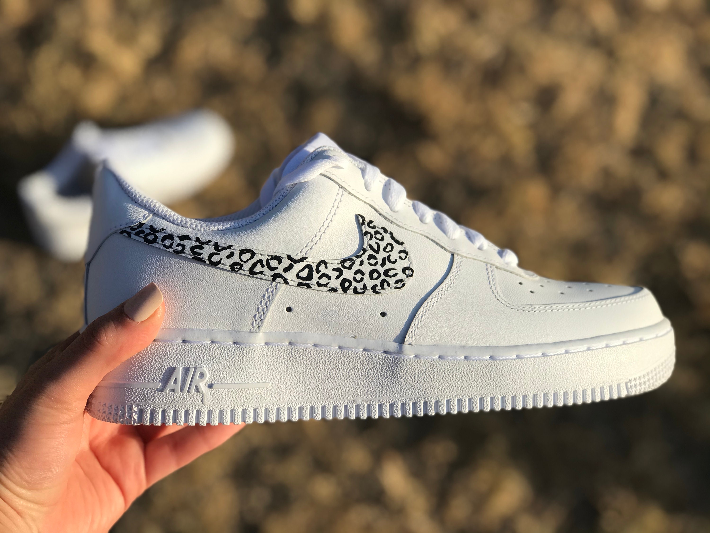 cheetah and tan air force 1