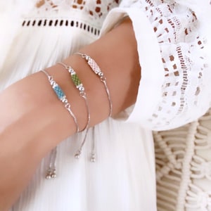 Hand-woven seed bead bracelet,Charm bracelet,Chain bracelet