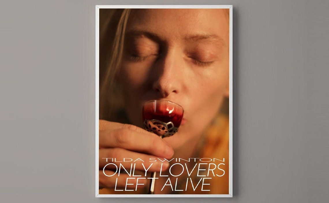 Only Lovers Left Alive Movie Poster Tilda Swinton Jim Etsy