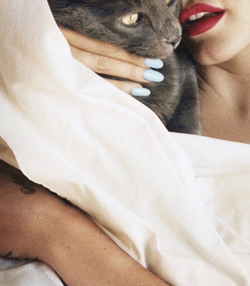 Lana Poster 42 From A Men's Magazine Photoshoot. Blue Banisters