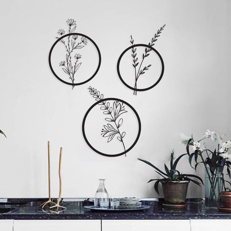 Metal Wall Art Kitchen Etsy