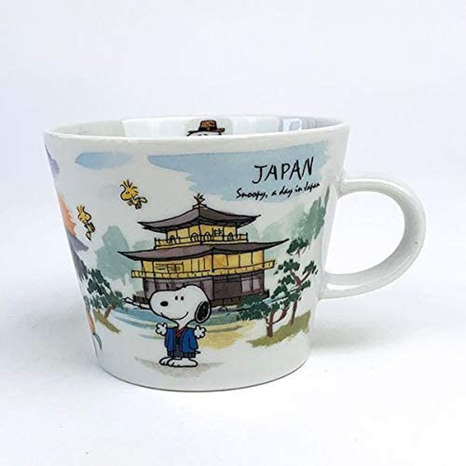 PEANUTS Snoopy World Travel Mug JAPAN Kyoto Osaka Kinkakuji Etsy