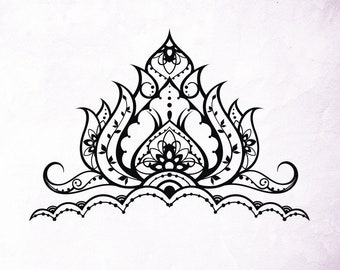 Download Lotus Mandala Svg Etsy