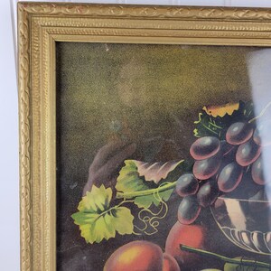 Vintage Still Life Fruit Painting, Antique Fruit Print in Frame - Etsy