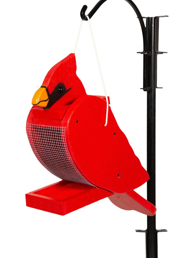 Amish Handmade Bird Feeder Cardinal Bird Feeder Garden Etsy