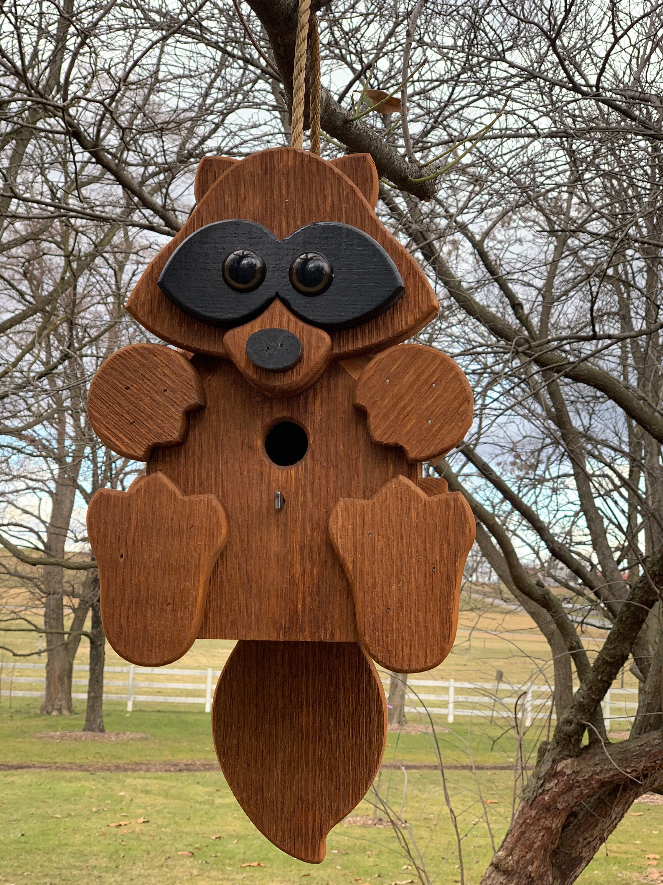 raccoon-bird-house-amish-handmade-birdhousegarden-decor-etsy