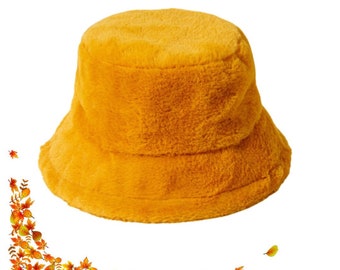 Belmar French Furry Bucket‎ Hat Tan Women\'s Vintage Accessory Belmar French Furry Bucket Hat Tan Women main image 3