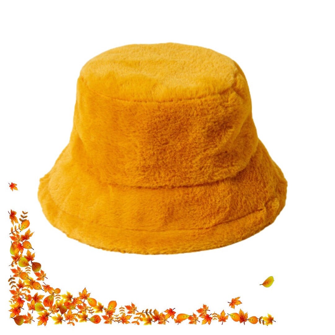 Yellow Fuzzy Bucket Hat - Etsy display picture 2
