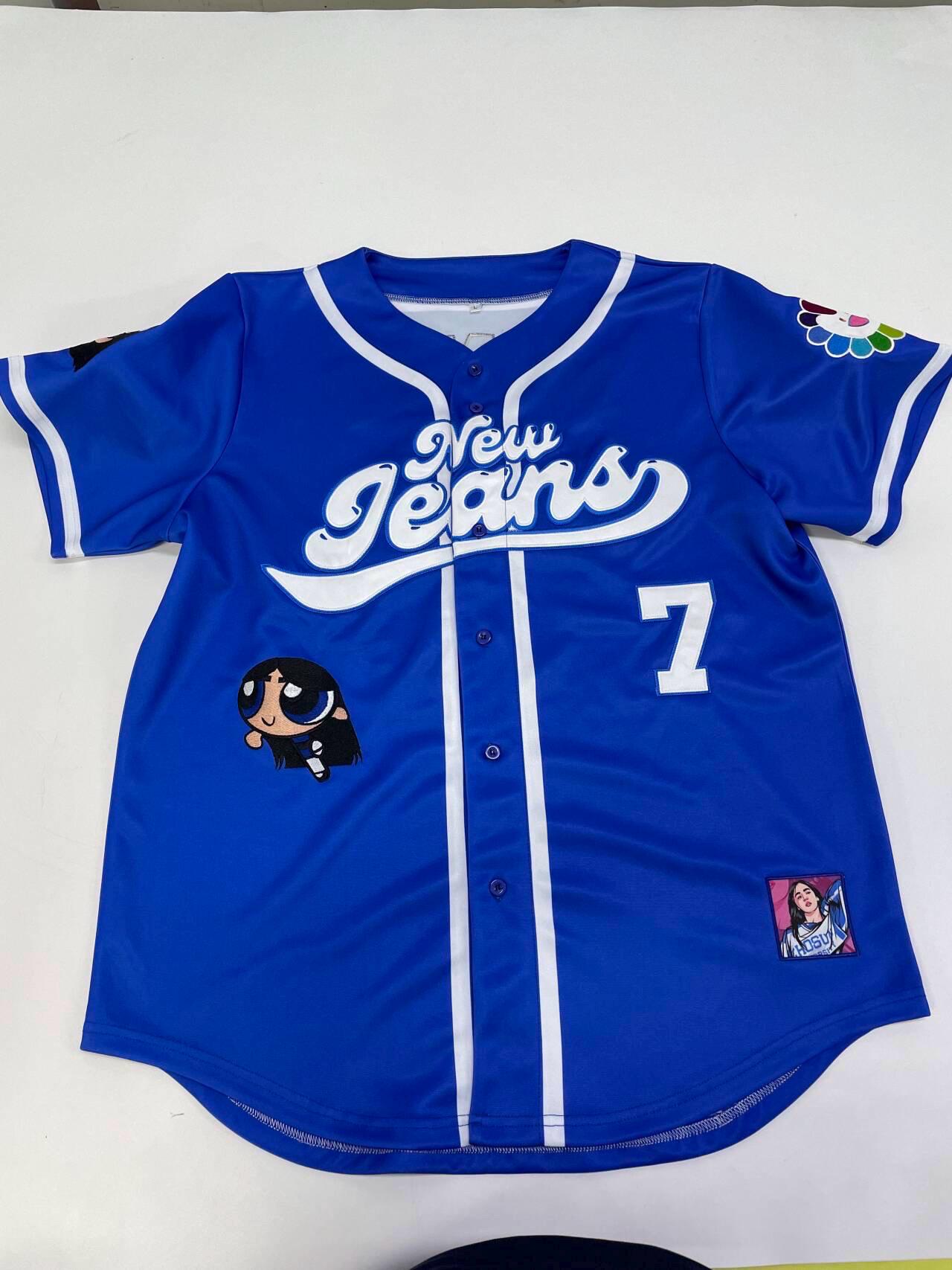 Newjeans New Jeans Minji Embroidered Baseball Shirt - Etsy