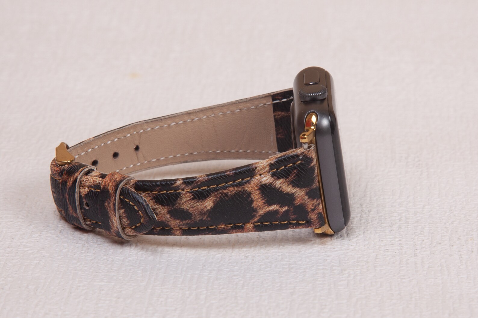 Leopard Apple Watch Band Leather Apple Watch Strap Slim Etsy