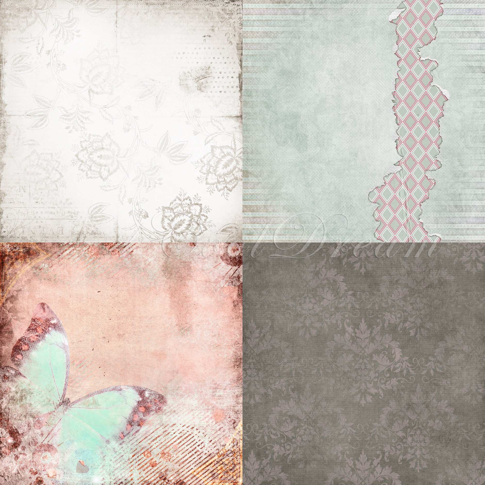 30 Pastel Vintage Backgrounds Photo Backgrounds Ragged Etsy