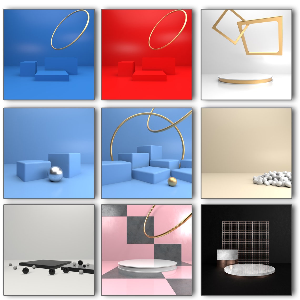 66 Product Showcase Backgrounds Bundle Digital Background Etsy