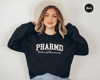 Floral PHARMD Sweatshirt, Doctor of Pharmacy Gift
