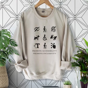 Disability Rights Shirt, Disability Awareness Shirt, Chronic Illness Apparel, Promote Accessibility Promote Inclusivity, Unisex Shirt