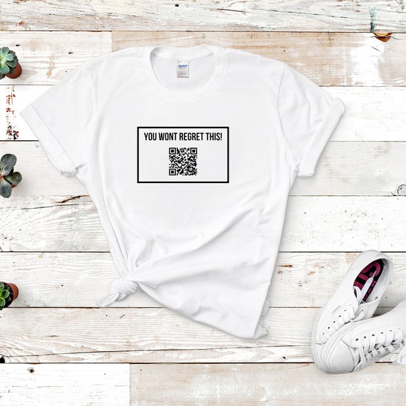 NEW RICK ASTLEY T SHIRT FEATURING A RICK ROLL QR CODE ON THE BACK! VINTAGE  80s