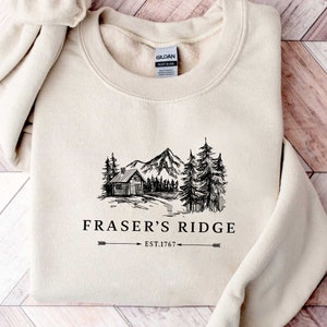 Fraser's Ridge Sweatshirt, Outlander Bookish Sweatshirt, Jamie Fraser, Fraser Ridge Unisex Clothing, Book Lover Gift