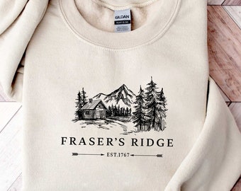 Fraser's Ridge Sweatshirt, Outlander Bookish Sweatshirt, Jamie Fraser, Fraser Ridge Unisex Clothing, Book Lover Gift