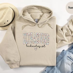 Floral Ultrasound Tech Sweatshirt, Ultrasound Tech Shirt, Ultrasound Shirt, Sonography Shirt, Ultrasound Tech Gift, Radiology Shirt