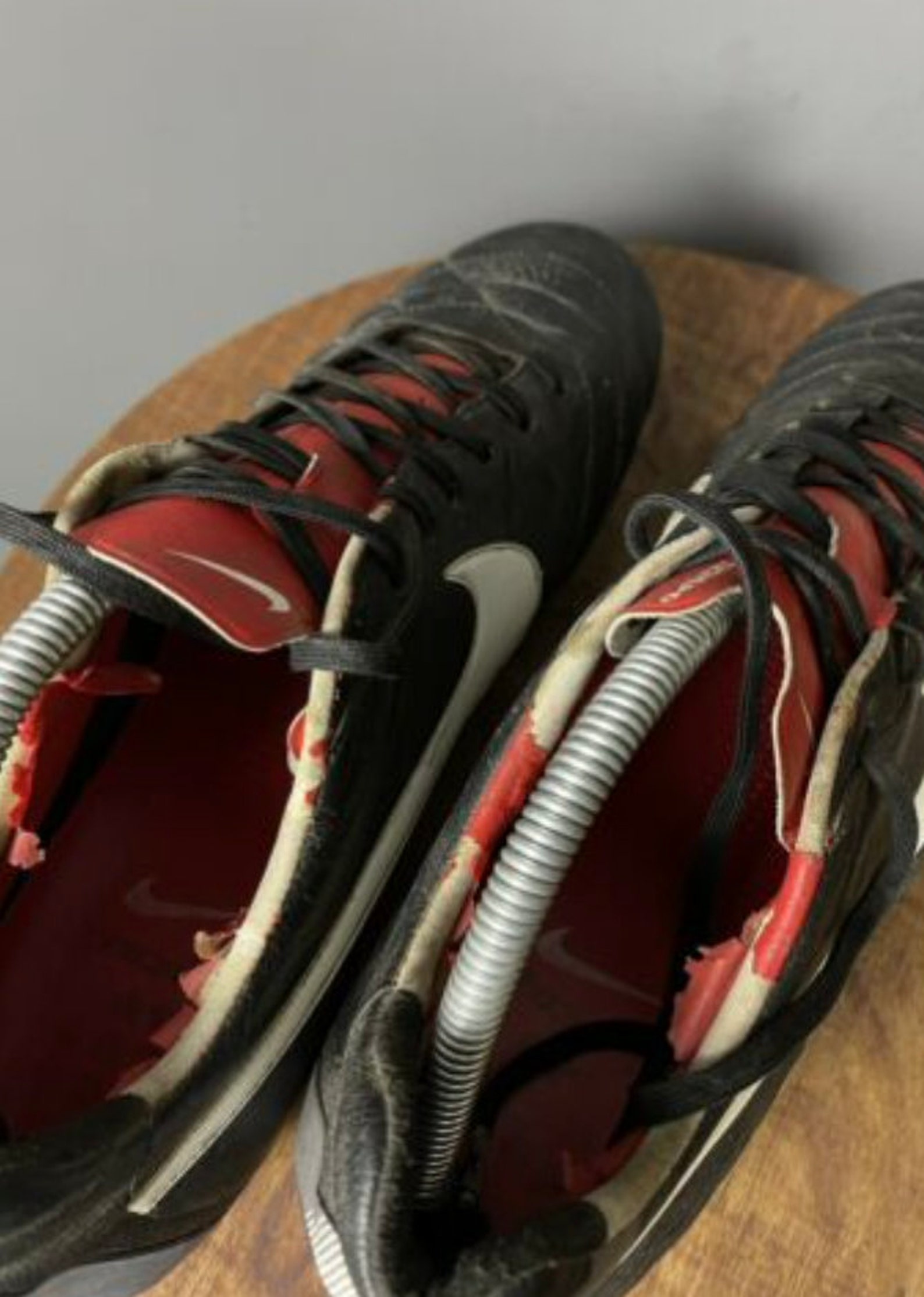 Nike Tempo Retro Soccer Boots Football Predator Black Red Size Etsy