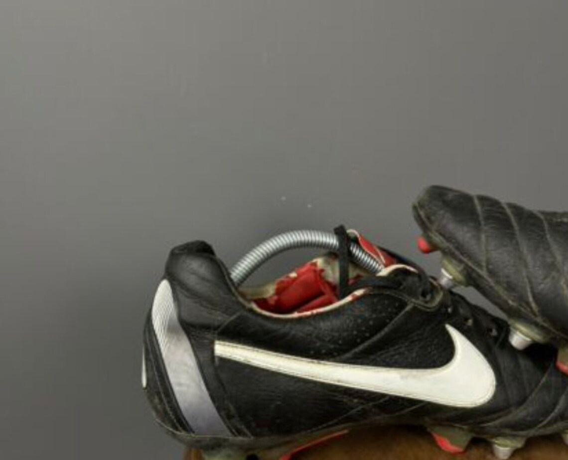 Nike Tempo Retro Soccer Boots Football Predator Black Red Size Etsy