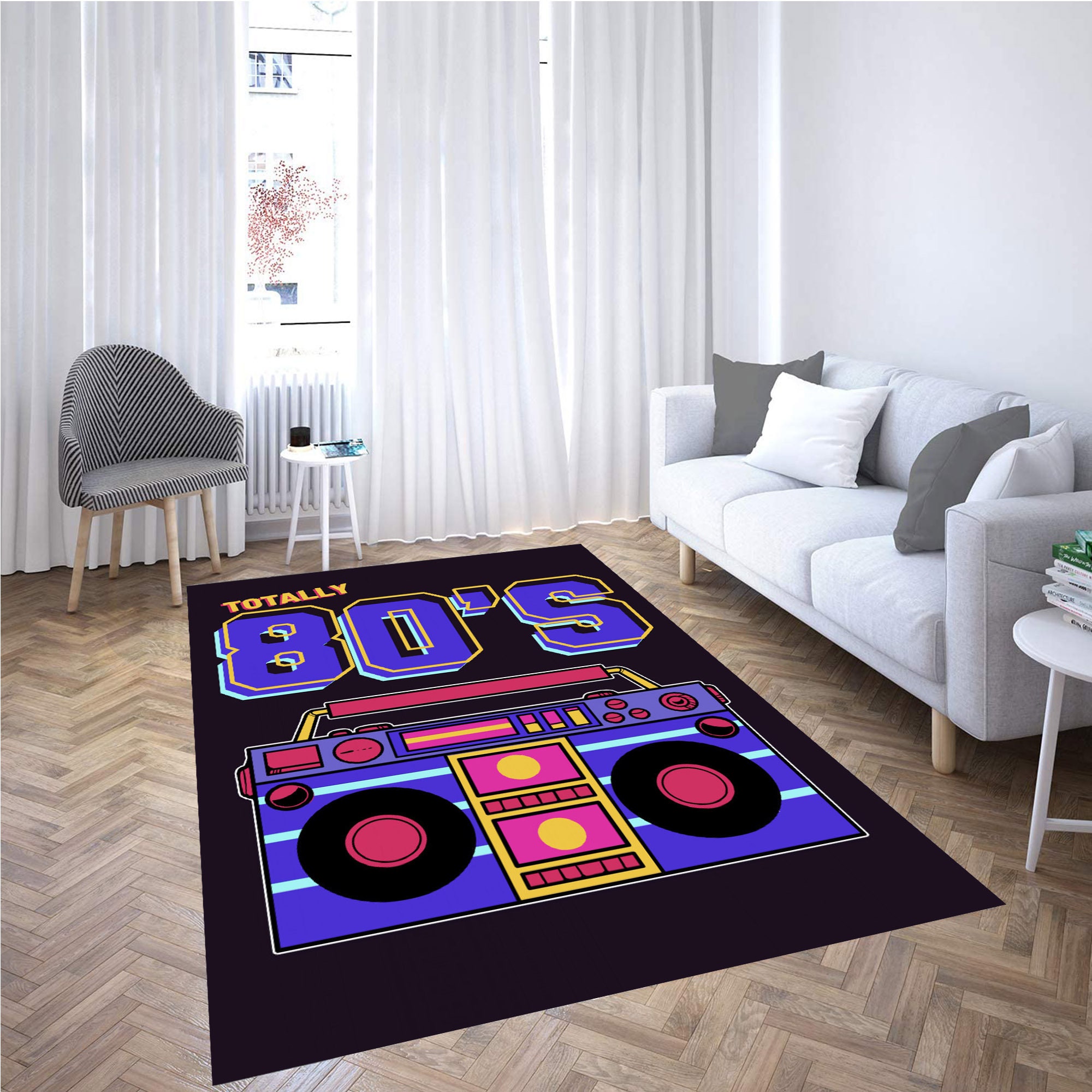 Retro 80s Gaming Area Rug Arcade game carpet Classic Gaming Etsy