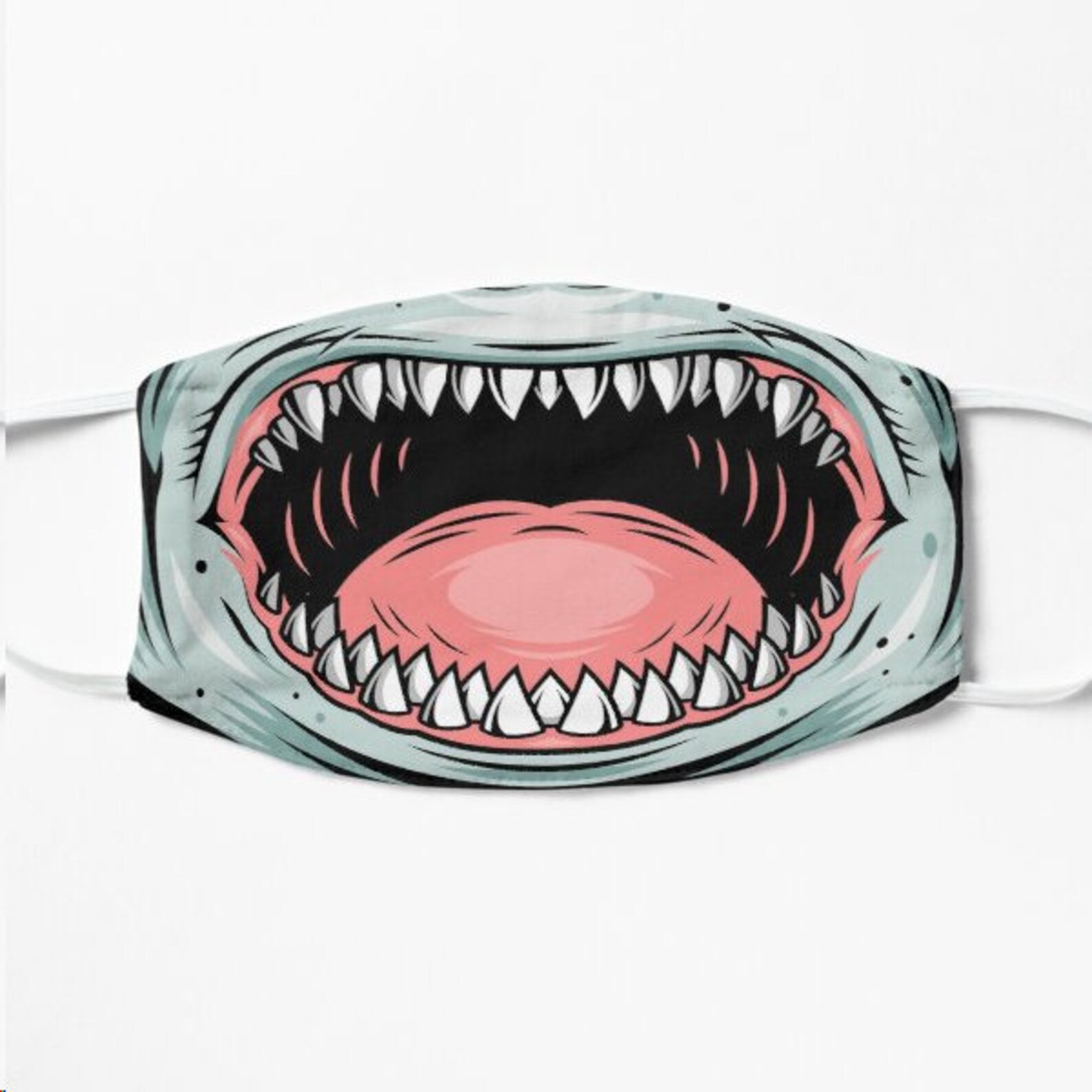 Shark Teeth Funny Face Mask Washable Reusable | Etsy