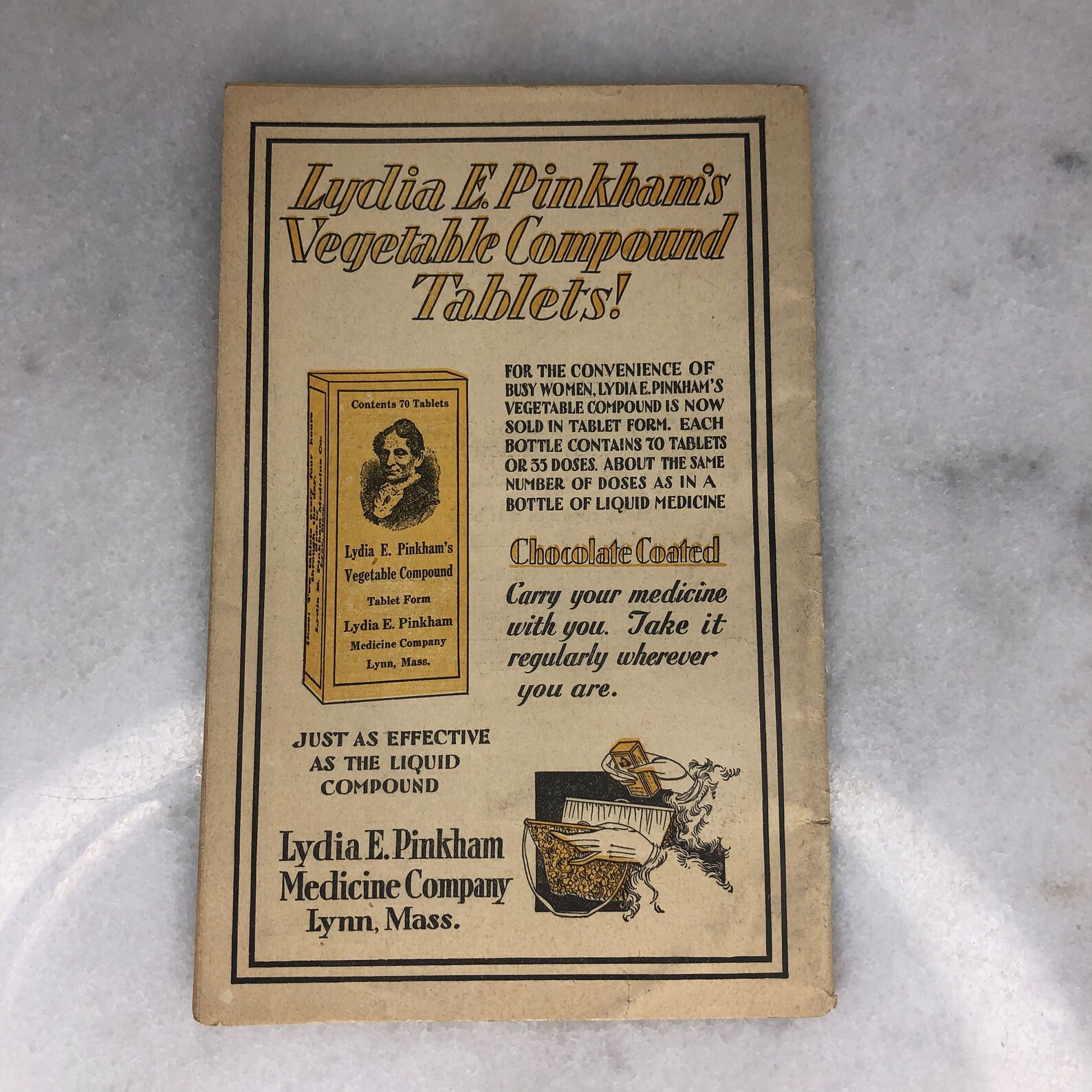 Lydia E. Pinkham's Vegetable Compound First Aid Booklet Etsy