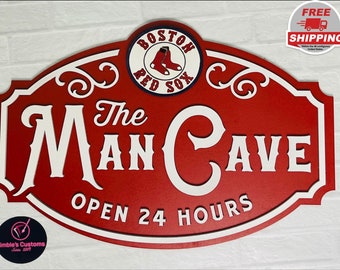 Boston Red Sox Man Cave Sign
