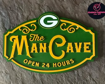 Green Bay Packers Man Cave Sign