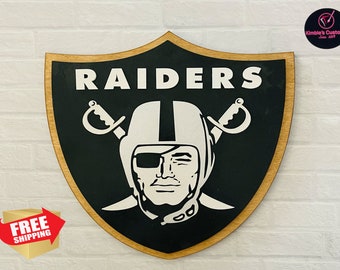 Raiders Shield 12X12 inch’s  Custom sizes available