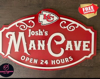 Kansas City Chiefs Man Cave Sign