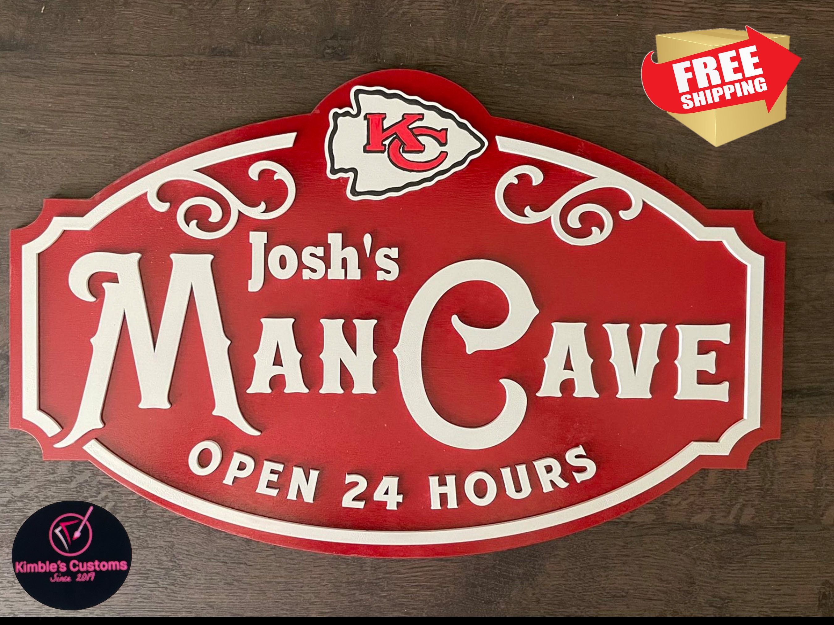 WinCraft Kansas City Chiefs 13" X 32" Retro Logo Pennant