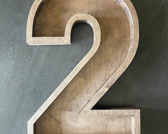 16” Fillable Letters and numbers with acrylic cover