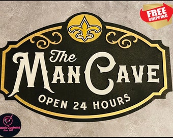 New Orleans Saints Man Cave Sign