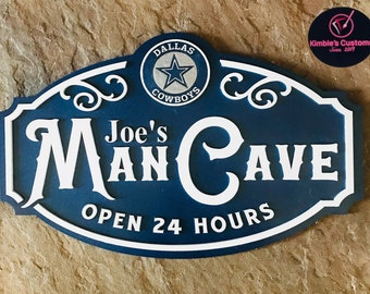 Dallas Cowboys Man Cave Sign