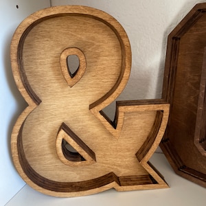 12” fillable letters