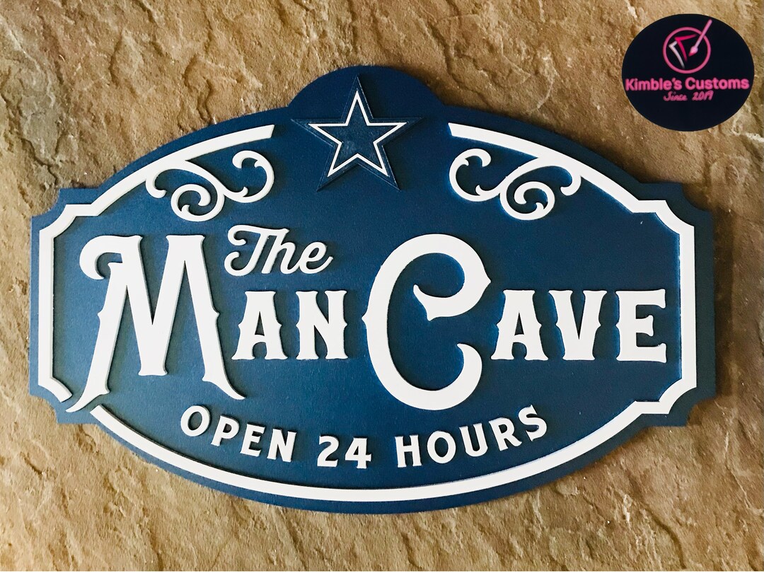 Dallas Cowboys Man Cave Sign - Etsy