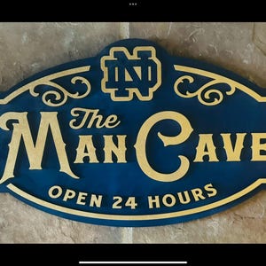 Notre Dame Man Cave Sign