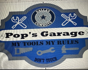 Pops garage sports sign